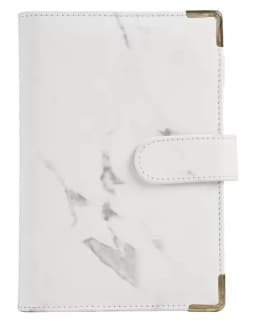 A5 A6 White Black Color Marble Binder DIY Binder Only Cover Diary Agenda Planner Paper Cover School Stationery