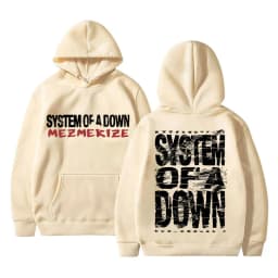 90s Vintage Rock Band System of A Down Mezmerize Print Hoodie Men Women Alternative Metal Music Sweatshirt Men's Gothic Hoodies