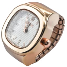 Ring Quartz Watch New Hot Sales Creative Alloy Shell Finger Square Dial Couple Men And Women