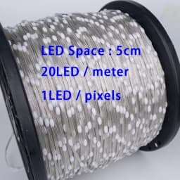 LED String Lights Dream Color Accessories WS2811 RGBIC Addressable Individually Fairy Light 5V Room TV Party Kitchen Decoration