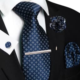 Brown Yellow Plaid Ties For Men Luxury 8cm Silk Tie Pin Pocket Square Cufflinks Tie Clip Set Business Party Wedding Accessories