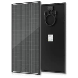 Rvpozwer 100W Solar Panel 25% High Efficiency 18BB 100 Watt Solar Panel 18BB N-Type Monocrystalline PV Modules for RV Marine Rooftop Farm Trailer Home Off-Grid System