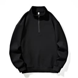 2026 Spring New Men's Large Size Sweatshirt Half Zip Designer Pullover Male Turtleneck Long Sleeve Big Plus 8XL Loose Sport Top