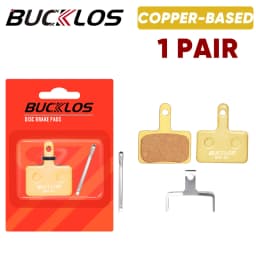 BUCKLOS MTB Disc Brake Pads for SHIMANO B01S Copper-Based Metal Hydraulic Brake Pad Mountain Bike Brake Pads for MT200 M535 M395