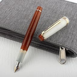 Jinhao 82 Fountain Pen Transparency Gold Clip Spin Pen Popular EF F M NIB Business Office School Supplies Writing