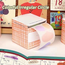 100pcs/1Rolls Creative Pull Out Sticky Notes Notebook Full Adhesive Macarons Colored Index Label Stickers DIY Student Decor