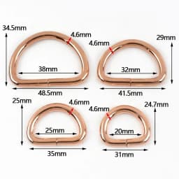 5/10Pcs 20/25/32/38mm D Ring Metal Buckles Webbing for Bag Strap Handbag Loop Connect Hook Dog Collar Clasp Bags Accessories
