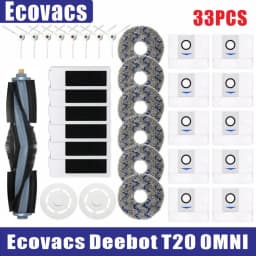 Ecovacs Deebot T20 Omni T20e Accessories Main Side Brush Mop Cloth HEPA Filter Dust Bag Replacement Spare Parts