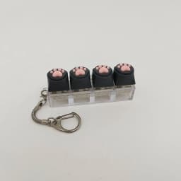Silicone Soft Cat Claws Keychain Key Ring Pendant Mobile Phone Backpack Pendant Desktop Accessories Decompression Press Tools