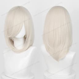 Anime 40cm Medium Basic Synthetic Bang Blond Cosplay Wig Black White Red Pink Green Brown Gold Blue Women Heat Resistant Hair