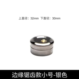 Jewelry Storage Box Gemstone Box Metal Plating Transparent Round Rotating Surface Bare Stone Color Diamond Display Box