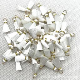 100/50Pcs 20mm Mini Metal Hanging Ring Tassel Trim Pendant DIY Craft Jewelry Handmade Earrings Decor Materials Fringe Trim