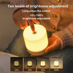 LED Night Lights Touch Dimming Plug-in Reading Led Table Lamp USB Dimmable For Bedroom Dormitory College Student Book Light