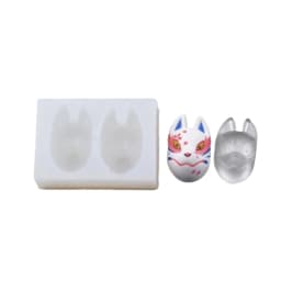 Eye Catching Foxes Mask Accessories Making Silicone Mold DIY Clay Resin Moulds R3MC