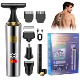 Hatteker Hair Clipper Grooming Kit for Man Trimmer Shaver Wet and Dry Precision Haircut Tools for a Neat And Tidy Look