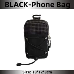 Outdoor Backpack Attachment Storage Bag Nylon Ultralight Portable Phone Bottle Pouch for Mountaineering Hiking Travel Gear