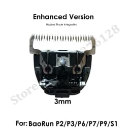 BaoRun Pet Clipper Blade Nozzles Integrated Cutter Head 3/6/9/12mm Steel Ceramic Knives for P2 P3 P6 P7 P9 S1 Dog Hair Clipper