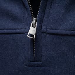 2026 Half Zip Mock Neck Cotton Sweatshirt Solid Color Casual Fall Winter Men Long Sleeve Pullover Warm Cozy Basic Jumper Male