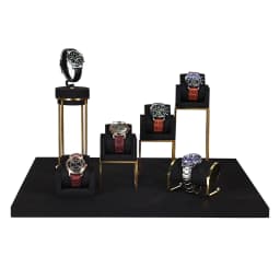Watch Display Props High-grade Microfiber Window Counter Watch Display Rack Watch Bracket Storage Accessories