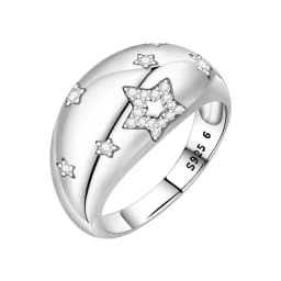 PANPOKI S925 Sterling Silver Flower Butterfly Insect Closed Ring For Women Finger Ring Personality Jewelry Party Trendy Gifts