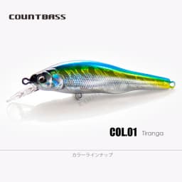 Countbass Sinking Minnow 80mm 3-1/8" 10.8g 3/8 oz. Dive 1.2-2.5m Hardbaits Fishing Lures Wobblers Jerk Your Bait Crankbaits