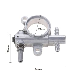 2Pcs/set Chainsaw Oil Pump for 2500/3800 Chainsaw Spare Parts with Worm Drive Gear for Chain Saw 25CC/38CC Garden Power Tools