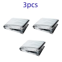 Hot Outdoor Waterproof Emergency Bag Insulation Disaster SOS Aid Life-saving Survival Rescue Insulation Blanket Hike 210*140CM