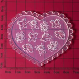 SNASAN Tiny Flower Heart Dolphin Gemstone Beauty Nail Art Resin Silicone Mould DIY Handmade Tool Small Beads Resin Silicone Mold