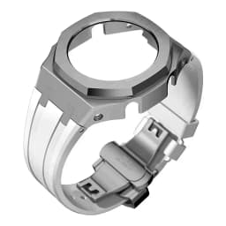 Mod Kit For Casioak GMAS2100 Stainless Steel metal Case Rubber Strap for Mod Kit GMA-S2100 4thGen Replacement shoc K Accessories