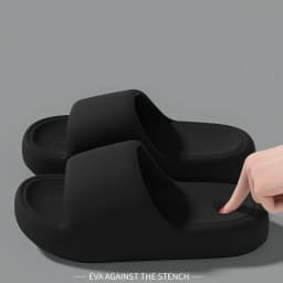 Couple's Summer Indoor Home Slippers 2026 Thick Bottom Lightweight Eva Slippers Women Plus Size Soft Sole Message Slides Shoes