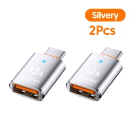 12A USB 3.0 To Type C Adapter LED OTG USB C Male to USB A Female Connector For iPhone 15 Tablet Notebook Android Phones Adapter