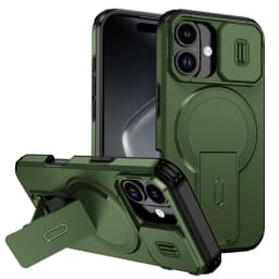 Shockproof Foldable Magnetic Stand Phone Case For iPhone 18 17 16 15 14 13 12 11 Pro Max Air 16E Full Body Lens Protection Cover