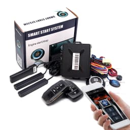Universal Car Alarm Auto Start Stop System Remote Control Engine Ignition Autostart Kit Keyless Push Start System Car Accessorie