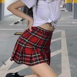 Plaid Pleated Mini Skirts For Women Casual Simple Korean Fashion Preppy Style Vintage Chic High Waist Faldas Hotsweet All-match