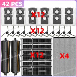 Fit For MOVA S70 Roller/ S70 Ultra Roller/ S70 Pro Roller, Trouver S70 Pro Roller Tricut Side Brush Filter Roller Mop Cloth Bag