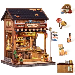 Original CUTEBEE Book Nook Kit DIY Doll House Bookshelf Insert Amazing Gift for Child Morita-Ya Japanese Style DIY Miniature Toy