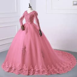 Best Selling 2024 Long Sleeve V Neck Lace Wedding Dress 2026 Vintage Bride Bridal Ball Gown Modest Wedding Dresses Customized
