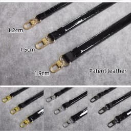 Black Lady's Bag PU Leather Shoulder Strap Crossbody Bag Belt adjustable Replace Handle Accessories