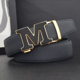 High Quality Designers Letter M White Leather Belt Men Luxury Famous Young Men Cowhide Brand Jeans Relaxed Jeans Mode Man Belt