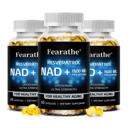 NAD Supplement, 1500 Mg - Liposomal NAD+ Supplement with Resveratrol, Supports Cellular Health, Endurance & Healthy Aging