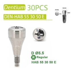 Dental Healing Abutment Healing Cover Screw/Cap High Precision Titanium Compatible with Dentium Implant System
