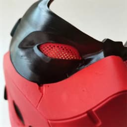 Anime Jason Cosplay Red Mask Hood Superhero Half Face Masker Helmet Halloween Adult Unisex Accessories Costume Party Prop