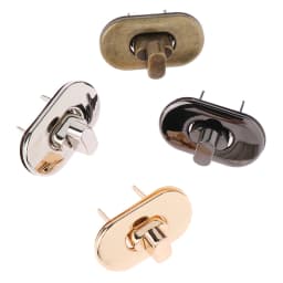 1PCS Mini Oval Twist Lock Metal Closure Buckle Turn Locks For Purse Wallet Women's Handbag Shoulder Bag Accessories