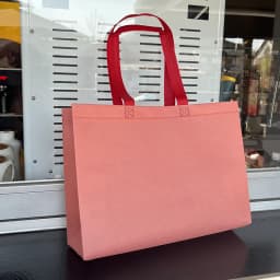 StoBag 20pcs Non-woven Tote Bags Color Fabric Portable Eco-friendly Shopping Storage Reusable Large Pouch Custom Logo(Extra Fee)