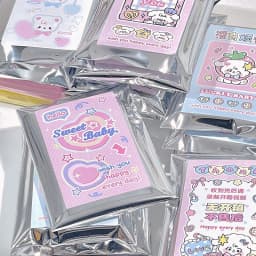 20pcs Aluminum Foil Self-adhesive Bag 6*9CM Cool Punk Silver Color Small Pouches Handmade Jewelry Earring Packaging Shipping