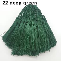 100Pcs Tassels 13cm Silky Floss Bookmark Tassels with Cord Loop Chinese Knot Tassel Fringe Jewelry Making DIY Craft Accessories