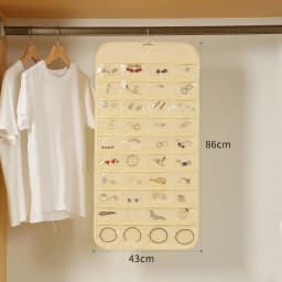 Large Earrings Organizer 80 Pockets Display Holder Hanging Necklace Ring Bracelet Wall Jewelry Storage Bag Collections Showcase