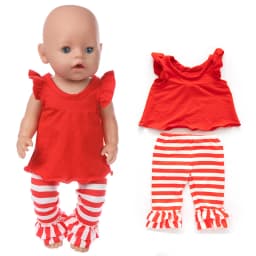 Doll Unicorn Romper Clothes for 40cm 43cm Born Baby Doll Wear Sets for 18 Inch Doll Coat Accessories Toys Wear