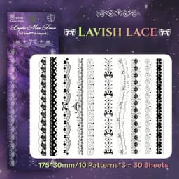 30 Sheets Korean Style Deco Sticker Pack - Cute & Stylish Holographic Foil Stamping Sticker for Kpop Toploader, Journals & More
