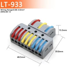 5/10/50/100pcs Push-in Electrical Wire Connector Terminal Block Universal Fast Wiring Cable Connectors For Cable Connection